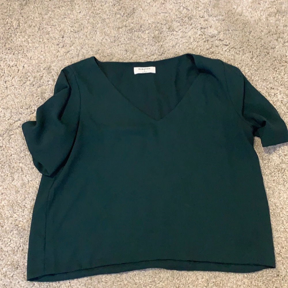 Aritzia green blouse